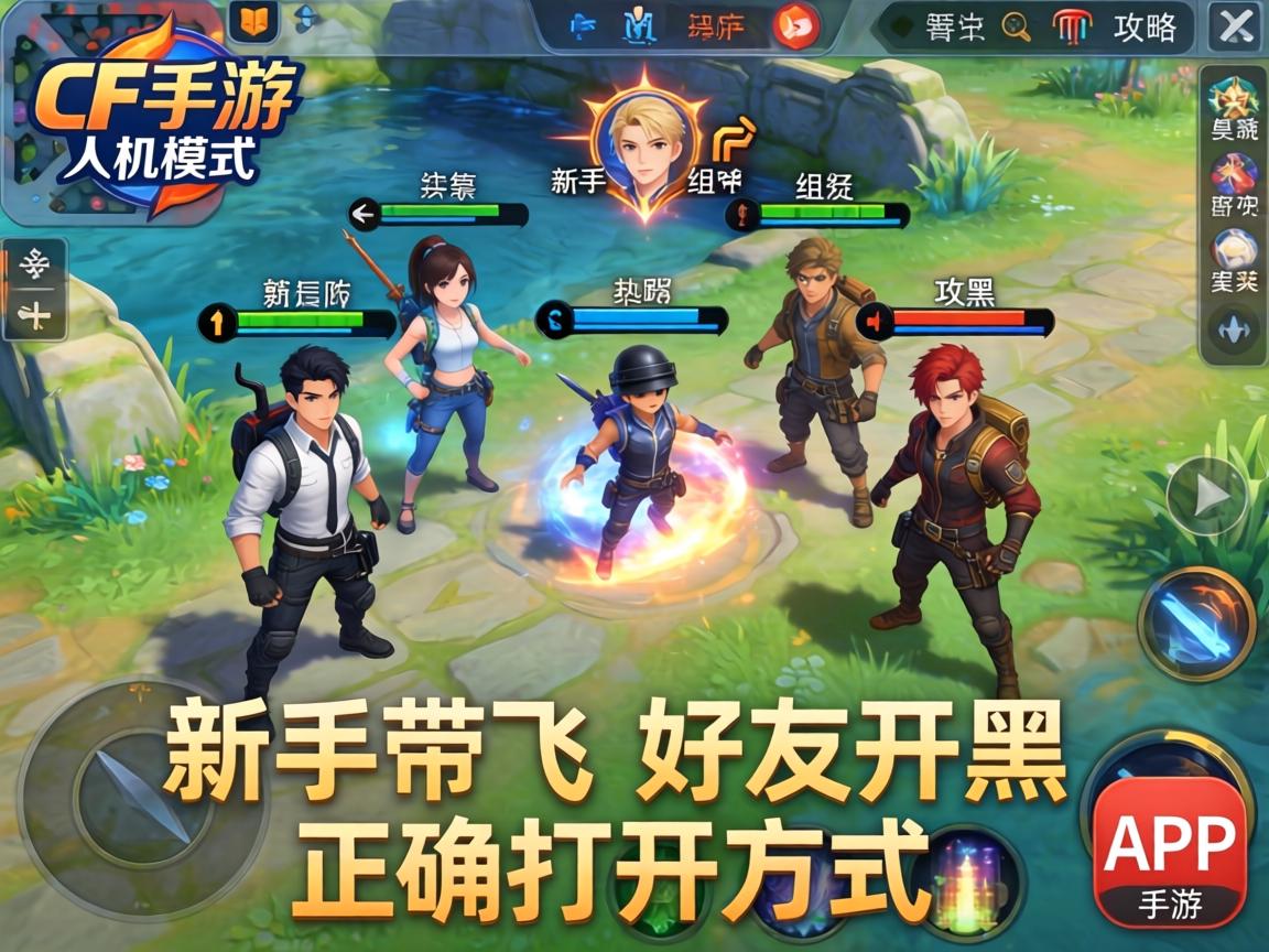 CF手游人机模式组队攻略