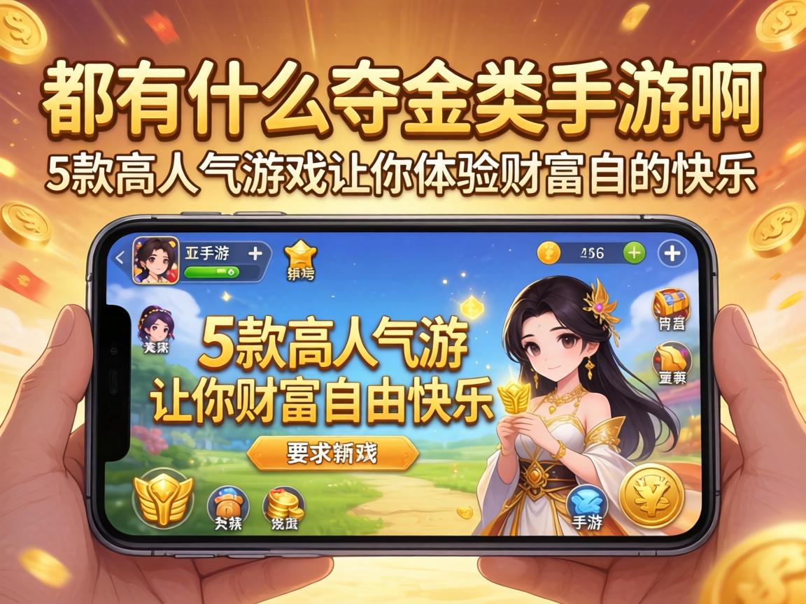 都有什么夺金类手游啊？这5款高人气游戏让你体验财富自由的快乐