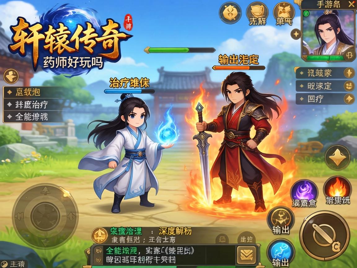 轩辕传奇手游药师好玩吗？从治疗到输出的全能职业深度解析