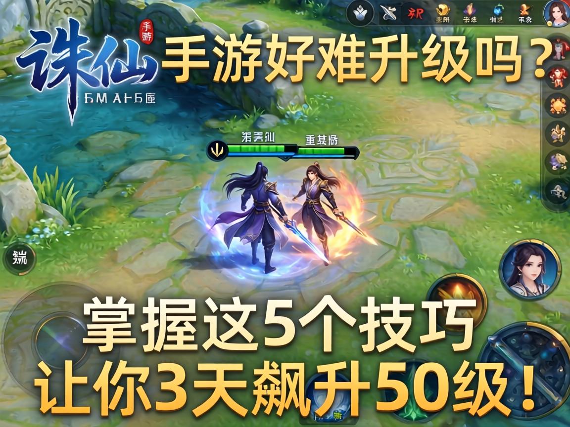 掌握这5个技巧让你3天飙升50级