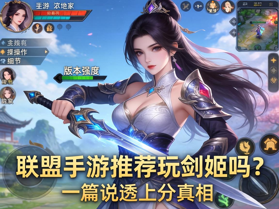 联盟手游推荐玩剑姬吗?从版本强度到操作细节,一篇说透上分真相 联盟手游推荐玩剑姬吗