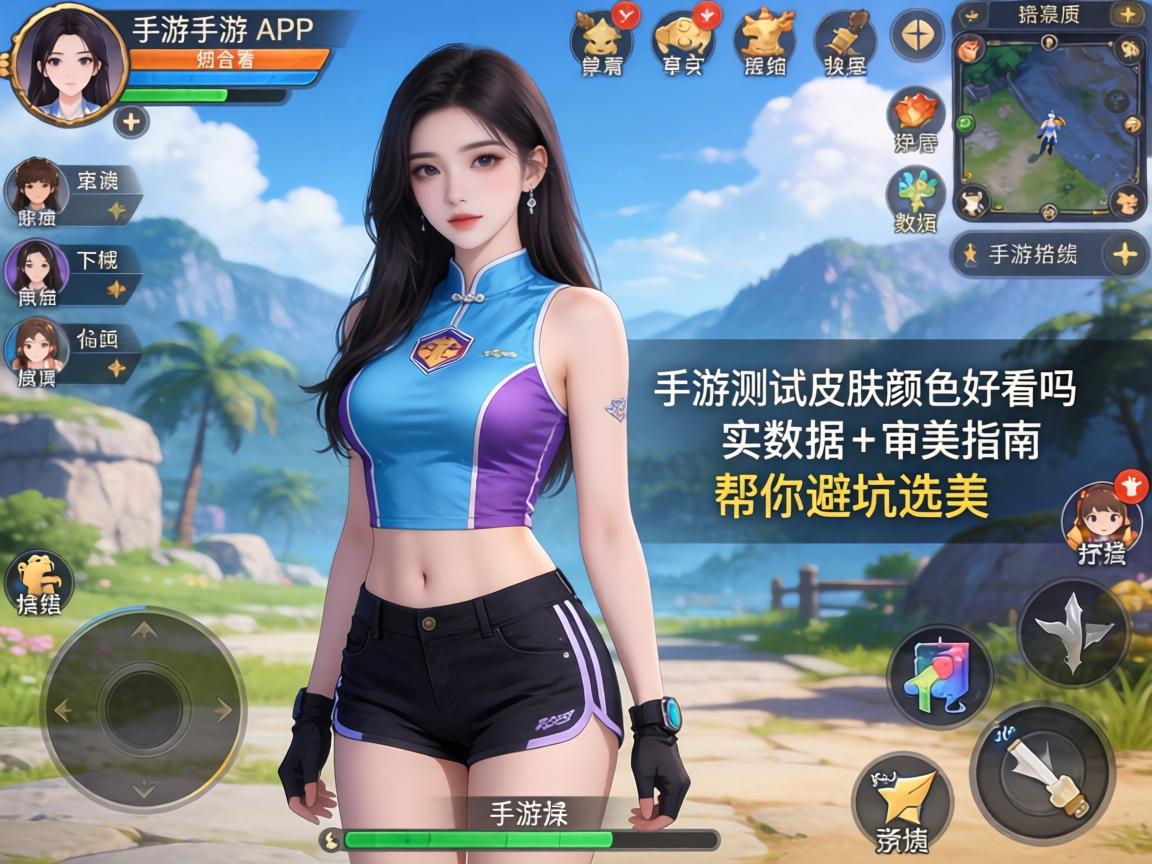 手游测试皮肤颜色好看吗