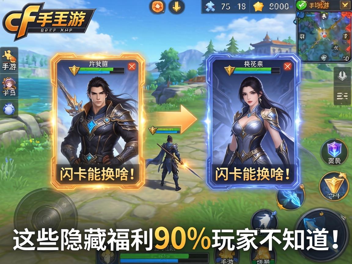 cf手游闪卡能换啥