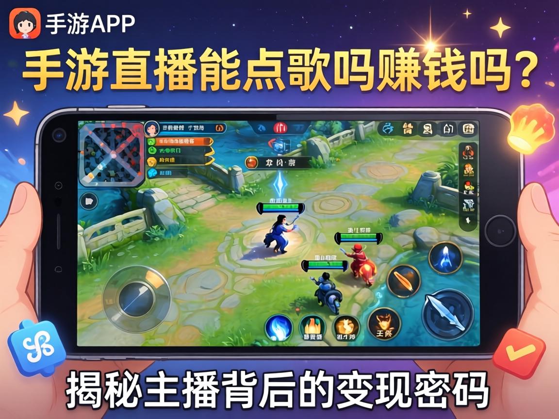 手游直播能点歌吗赚钱吗