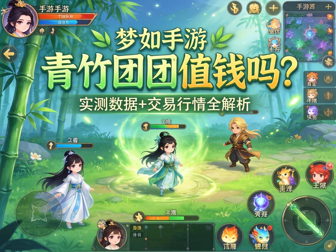 梦幻手游青竹团团值钱吗