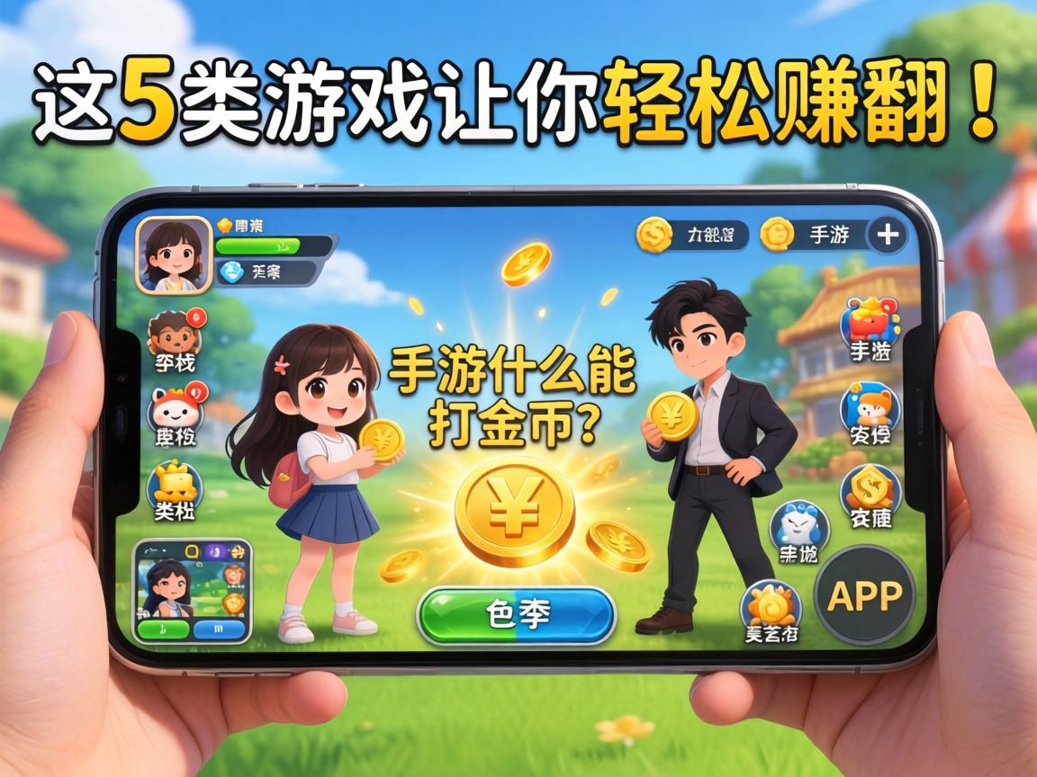 手游什么能打金币的？这5类游戏让你轻松赚翻！