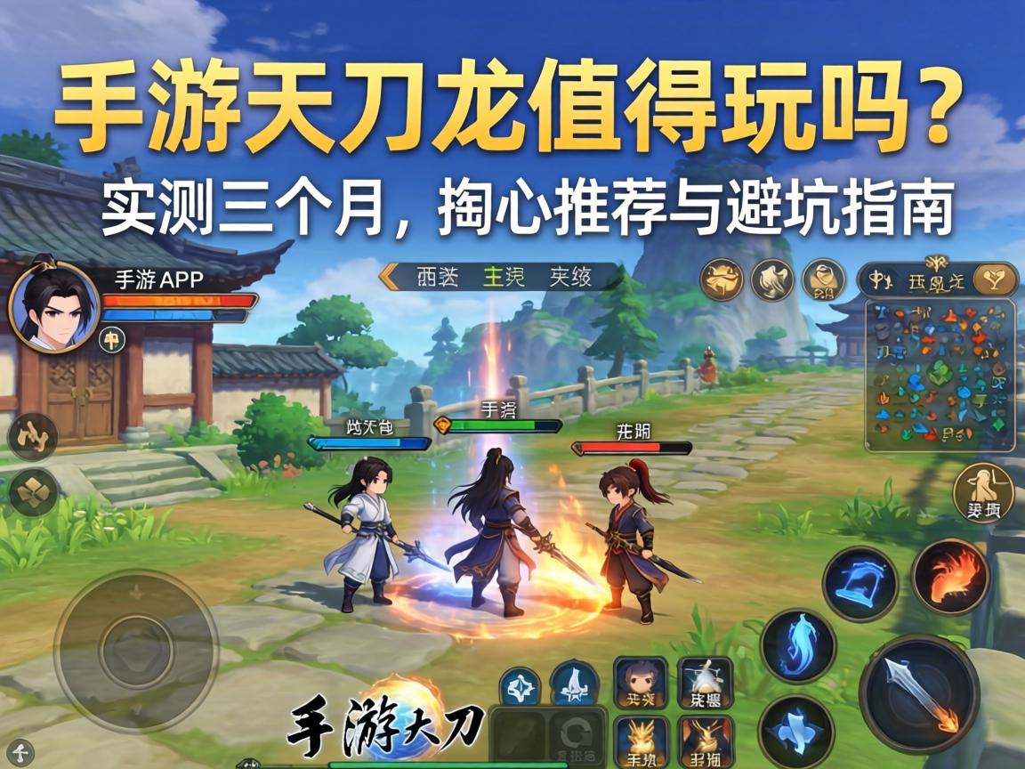 手游天刀从龙值得玩吗？实测三个月的掏心推荐与避坑指南