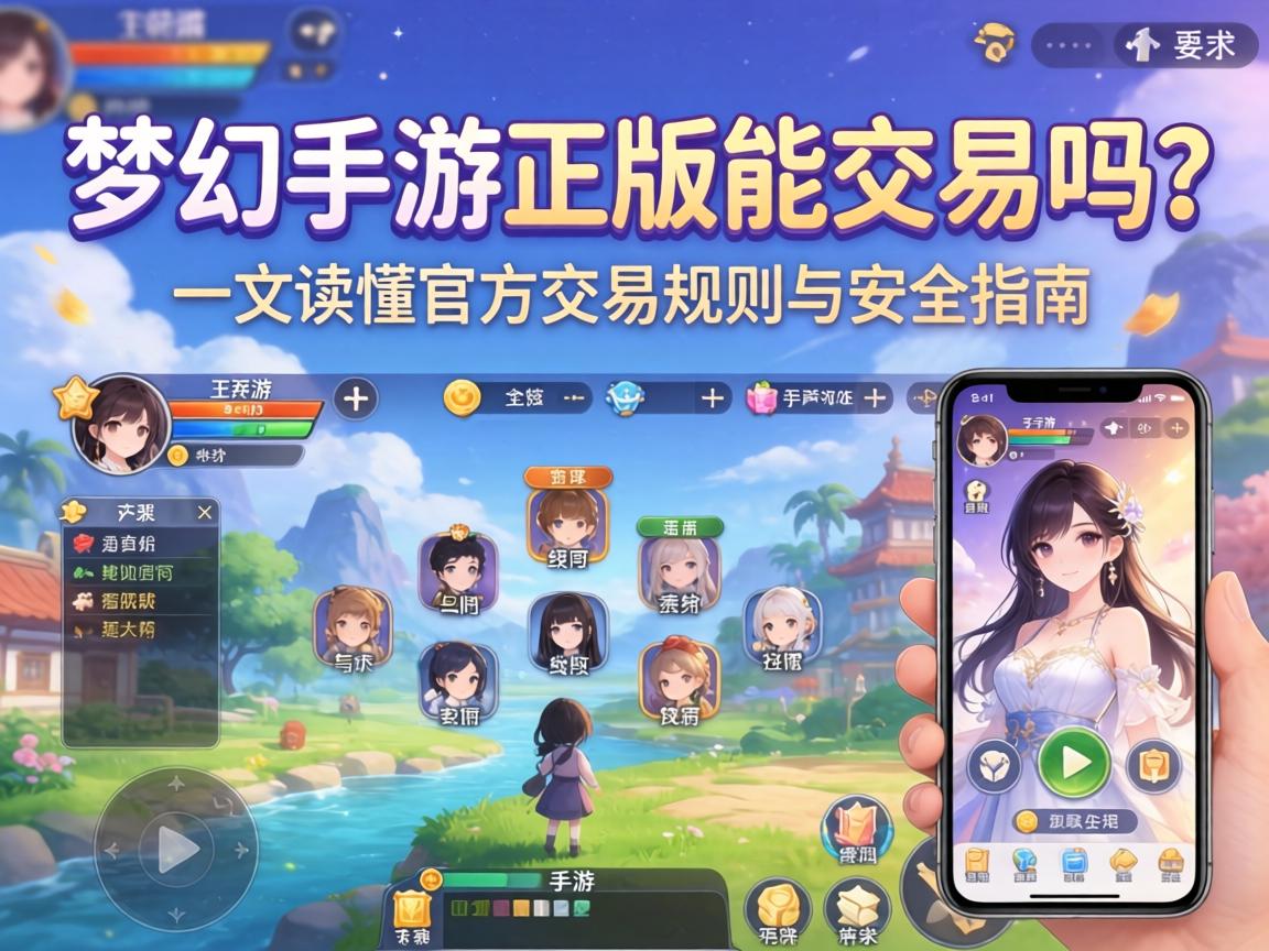 梦幻手游正版能交易吗？一文读懂官方交易规则与安全指南