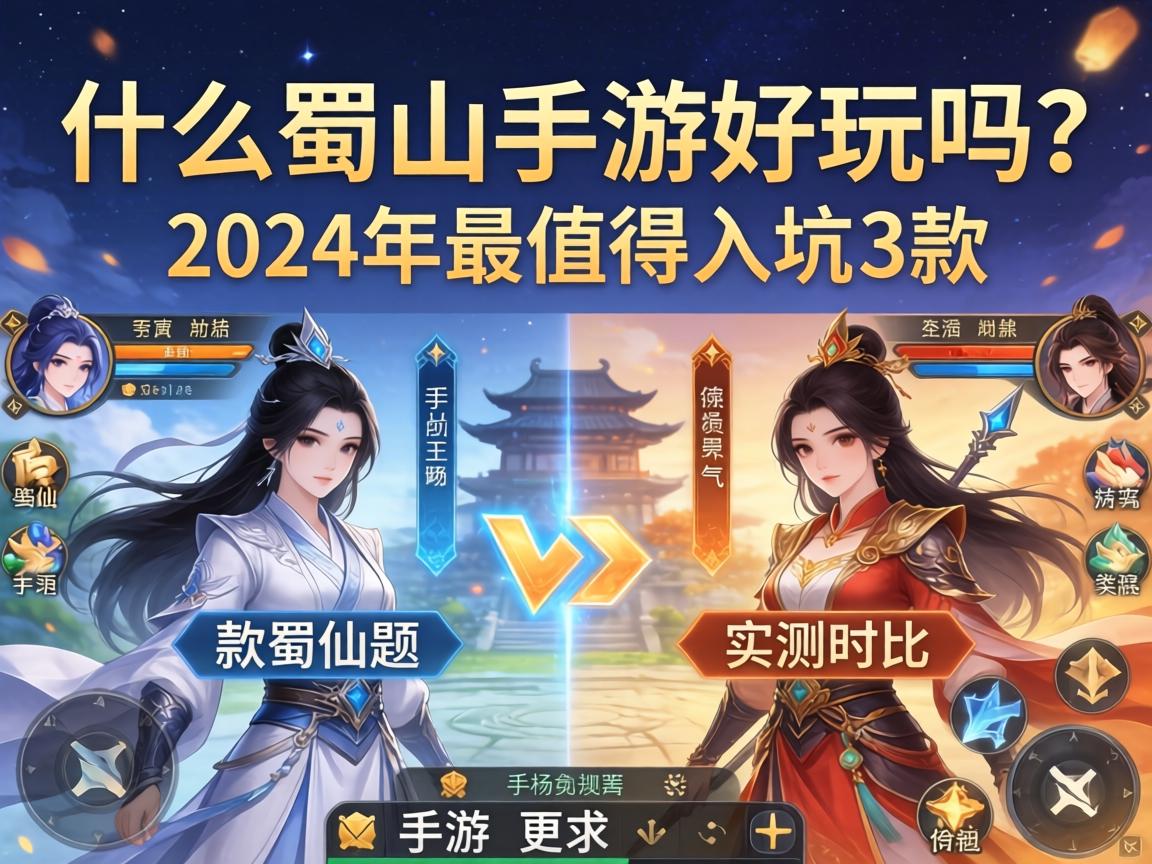 2024年最值得入坑的3款蜀山题材手游实测对比