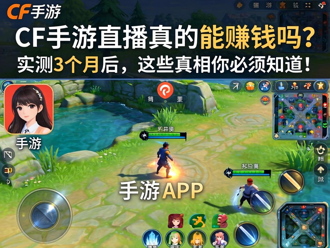 CF手游直播真的能赚钱吗
