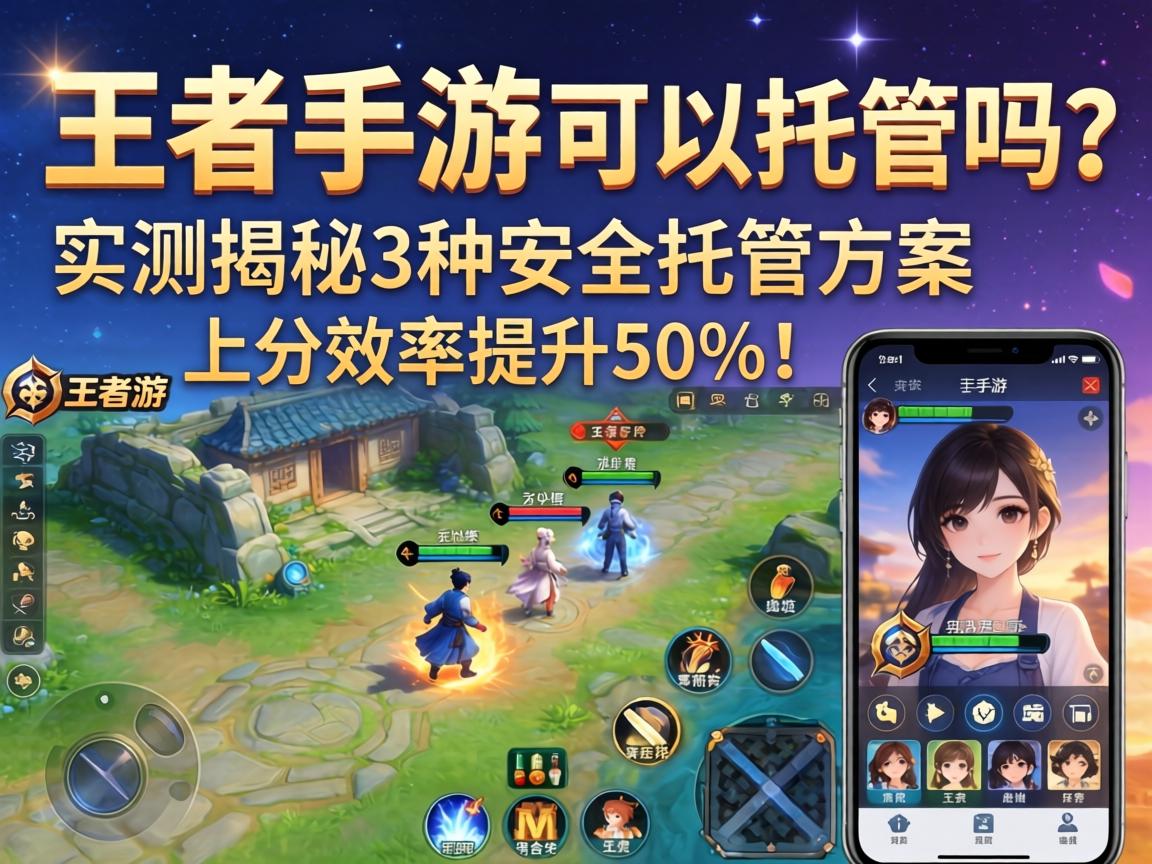 王者手游可以托管吗？实测揭秘3种安全托管方案，上分效率提升50%！