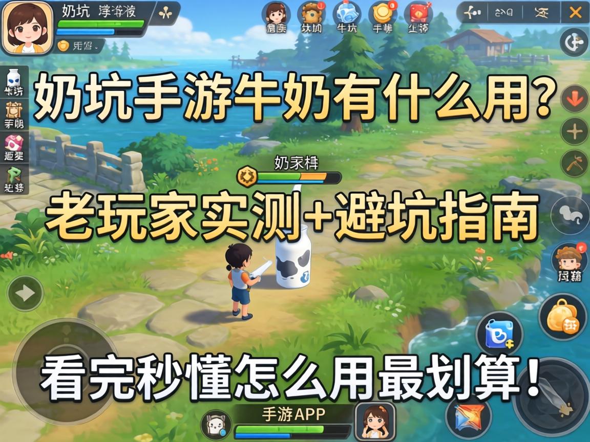 奶块手游牛奶有什么用
