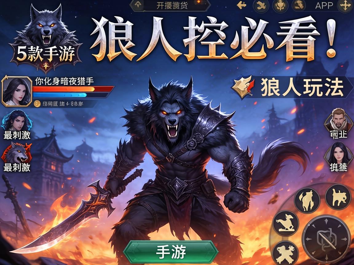 这5款手游让你化身暗夜猎手