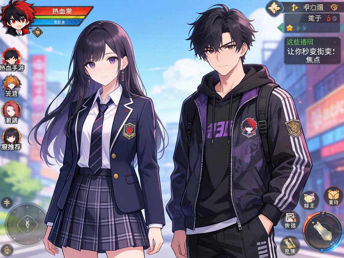 热血高校手游服装推荐，从校服到潮服，这些搭配让你秒变街头焦点