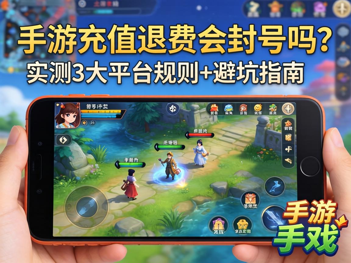 手游充值退费会封号吗？实测3大平台规则+避坑指南