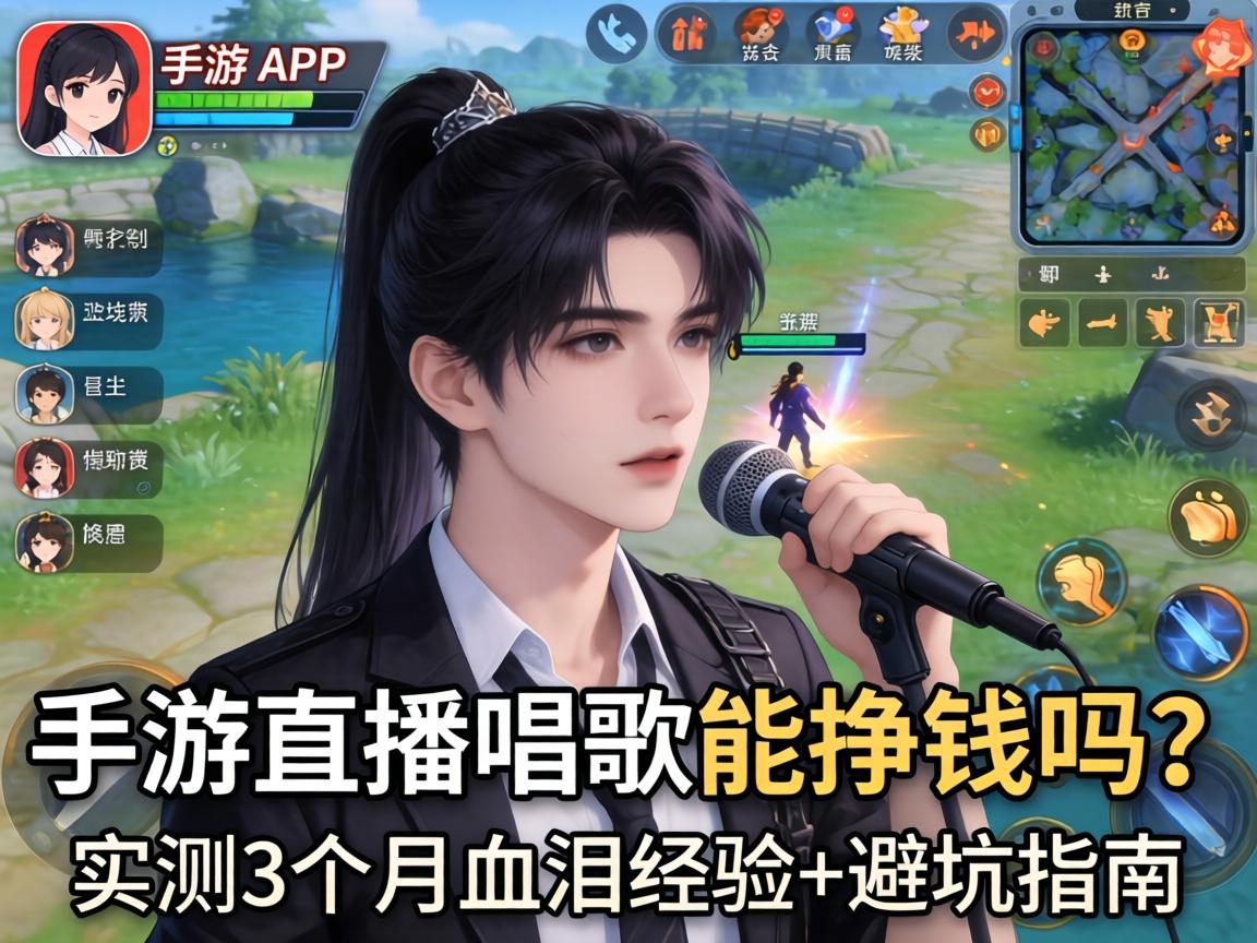 手游直播唱歌能挣钱吗