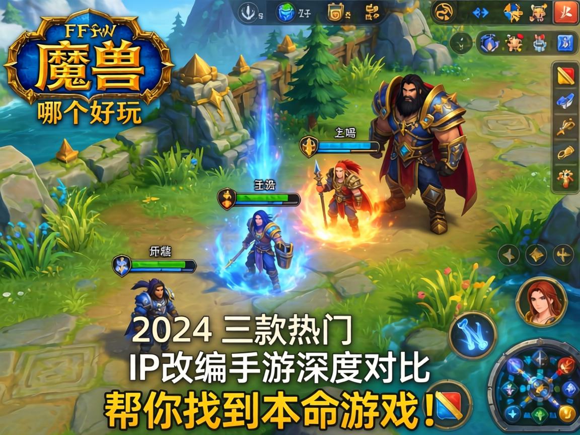 2024年三款热门IP改编手游深度对比