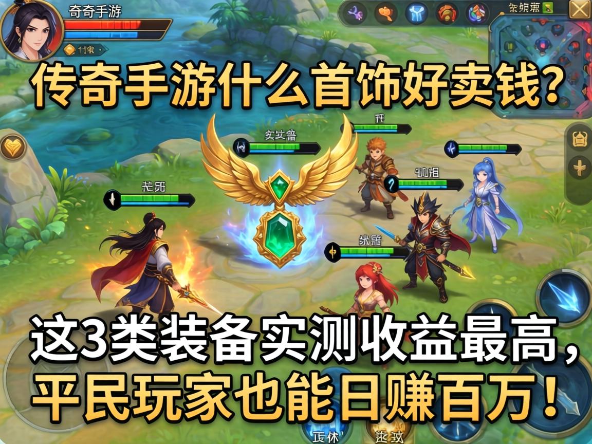 传奇手游什么首饰好卖钱