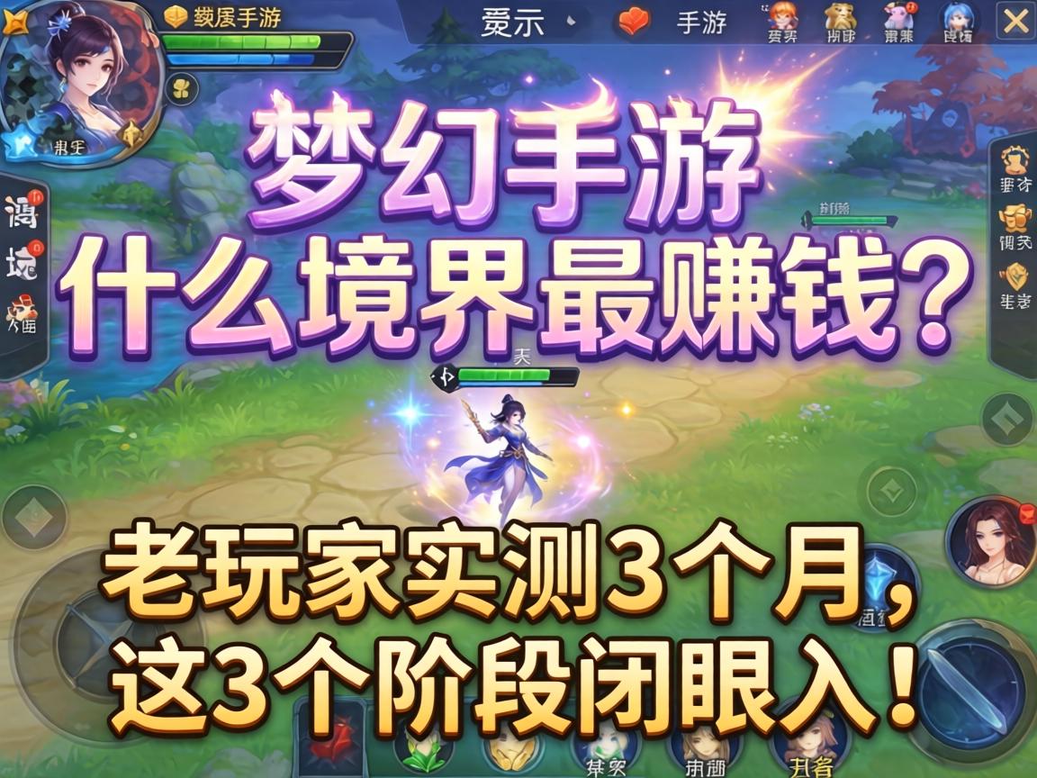 梦幻手游什么境界最赚钱