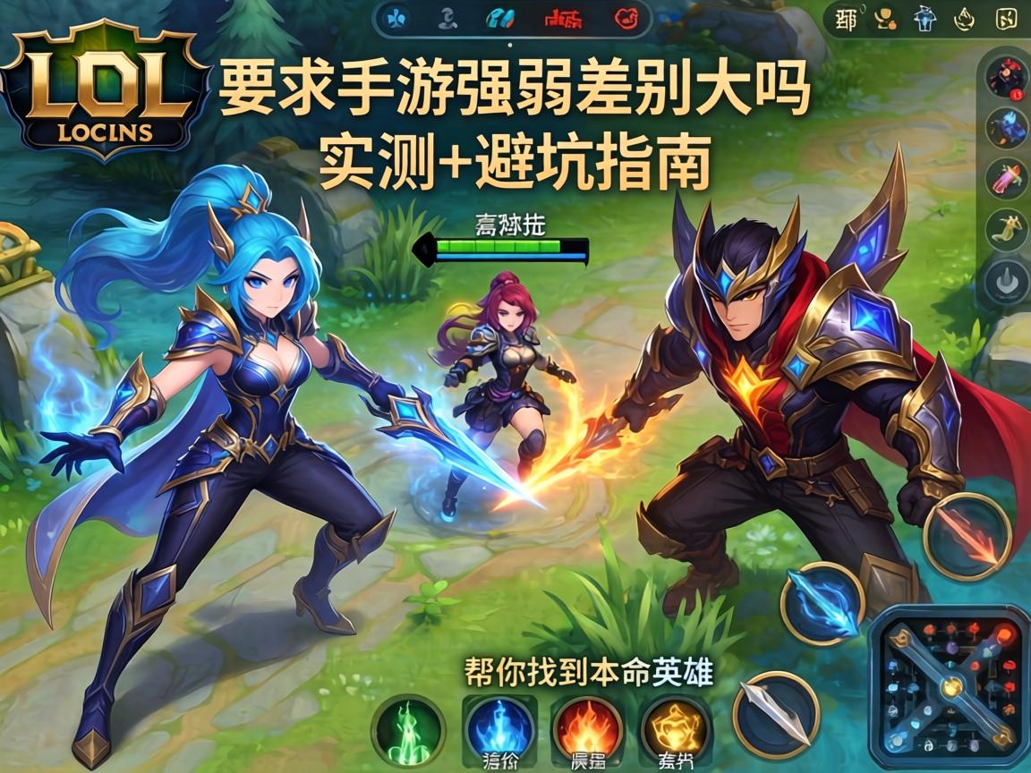 LOL手游强弱差别大吗
