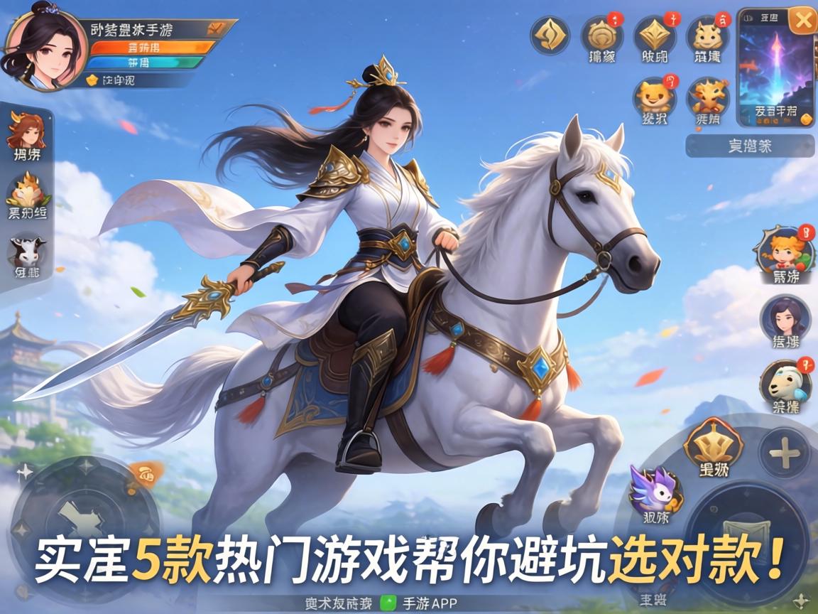 实测5款热门游戏帮你避坑选对款