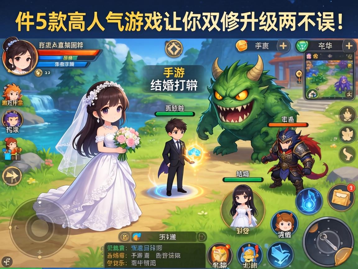 这5款高人气游戏让你双修升级两不误