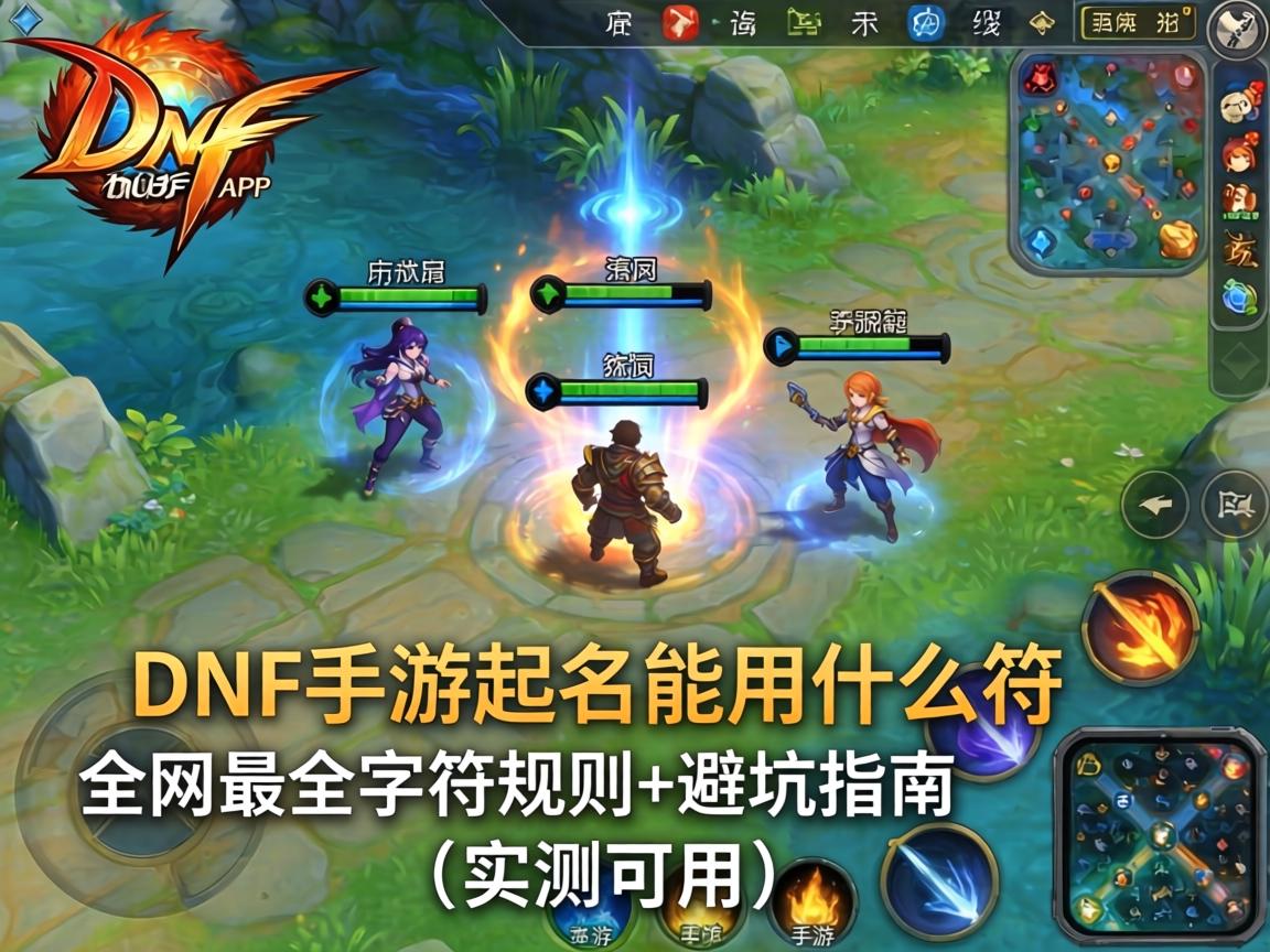 DNF手游起名能用什么字符