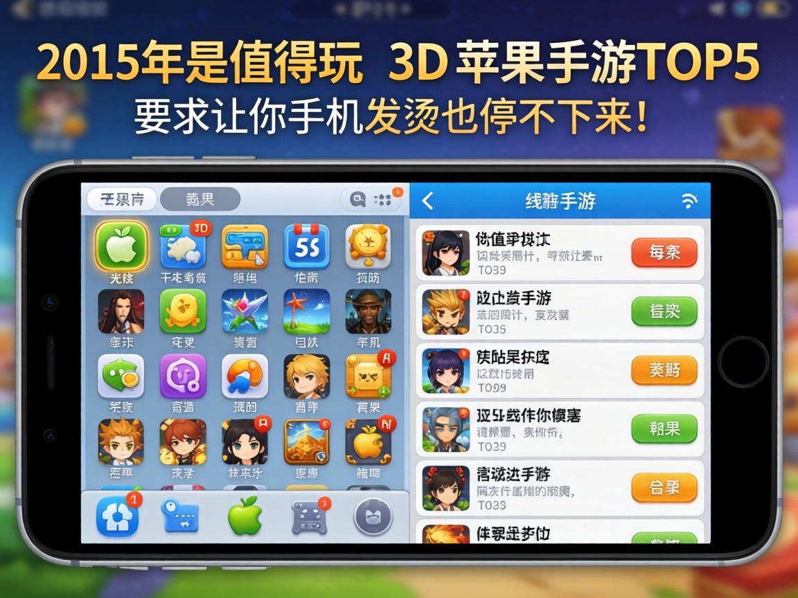 2015年最值得玩的3D苹果手游TOP5