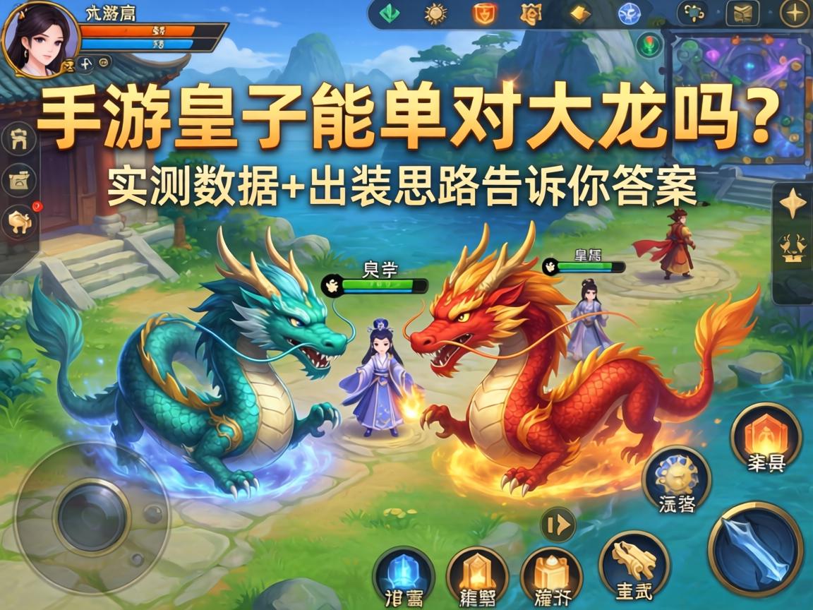 手游皇子能单挑大龙吗