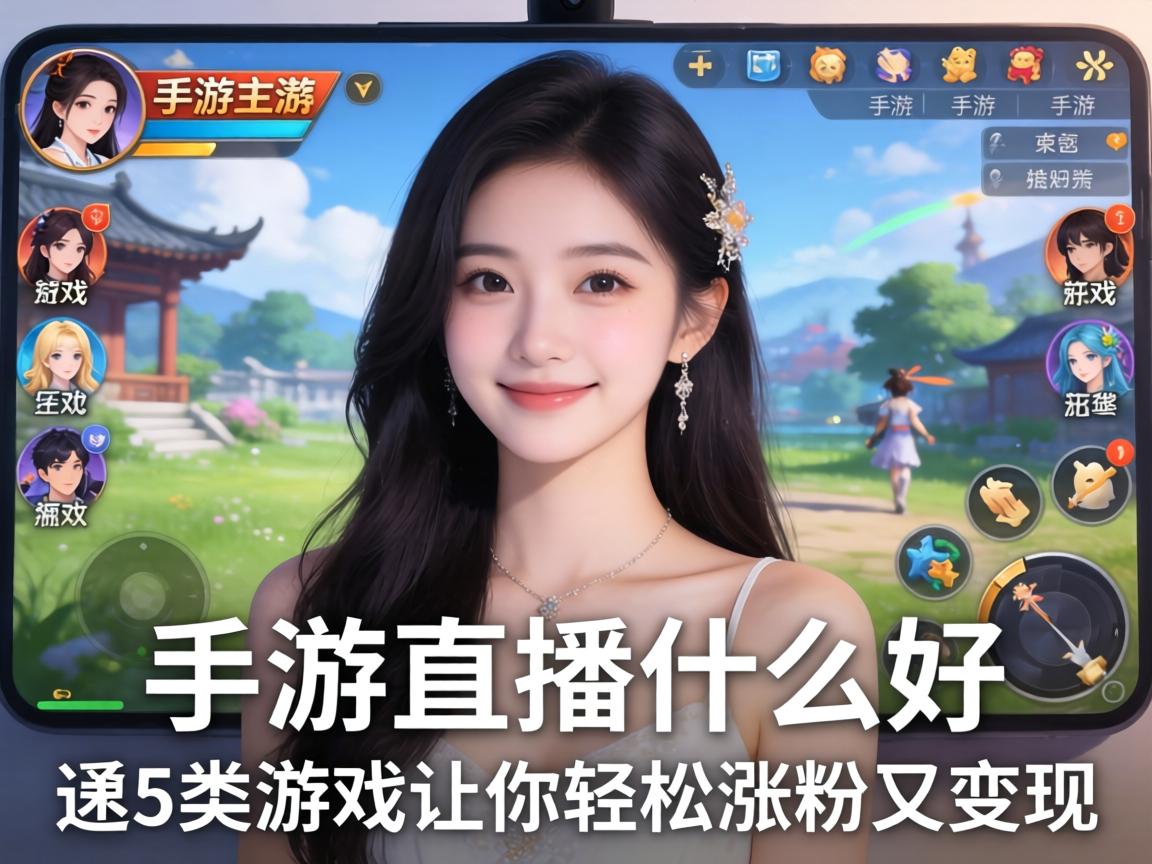 手游主播播什么好？这5类游戏让你轻松涨粉又变现