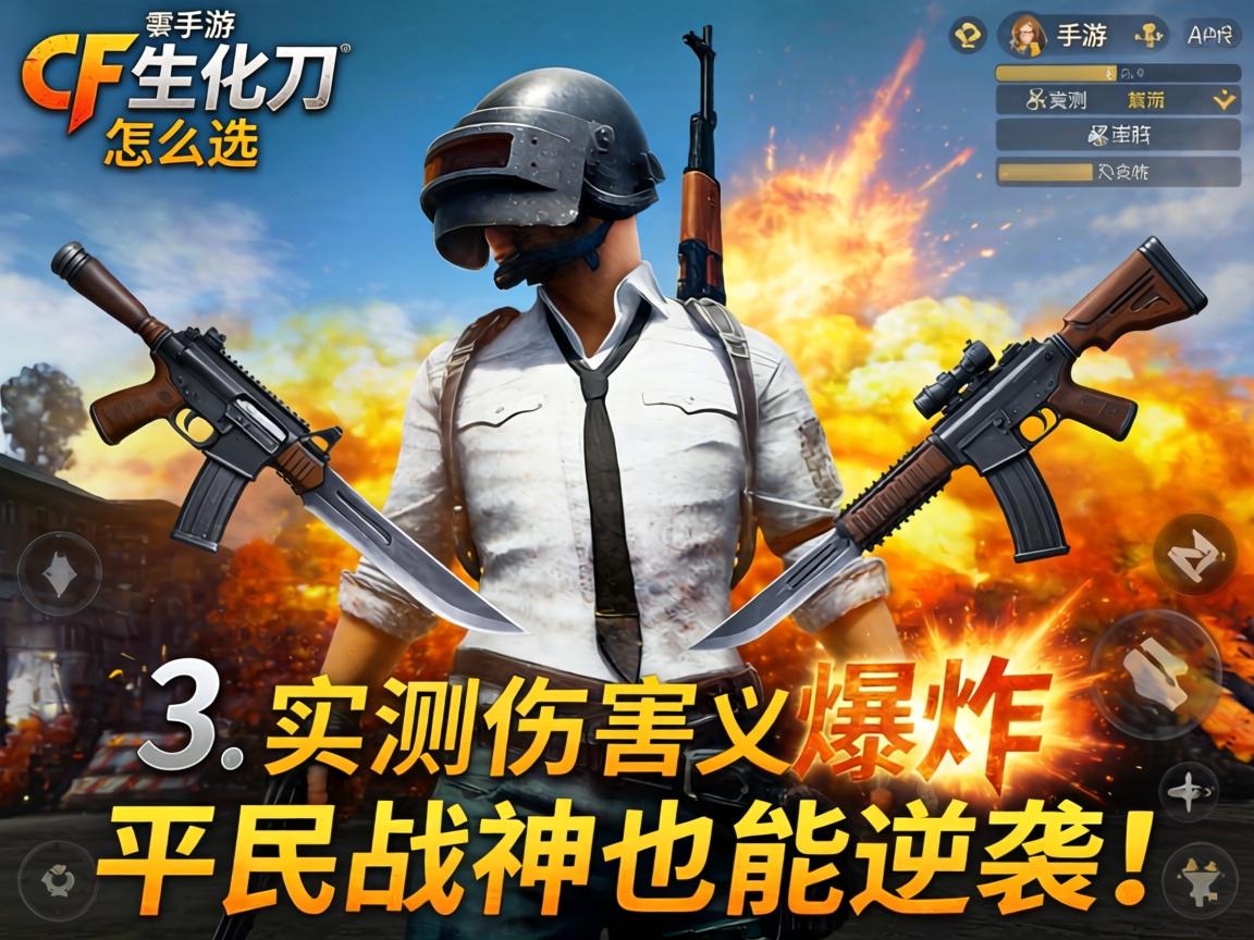 这3把武器实测伤害爆炸