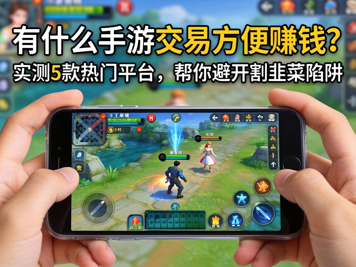 有什么手游交易方便赚钱？实测5款热门平台，帮你避开割韭菜陷阱