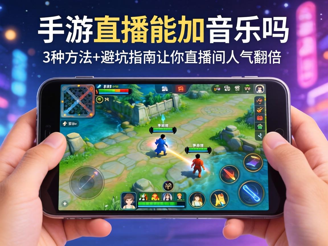 手游直播能加音乐吗？3种方法+避坑指南让你直播间人气翻倍