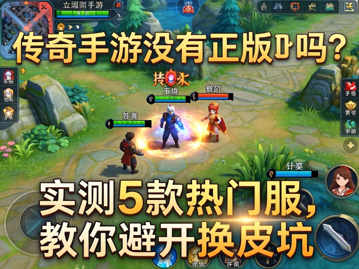 传奇手游没有正版吗？实测5款热门服，教你避开换皮坑