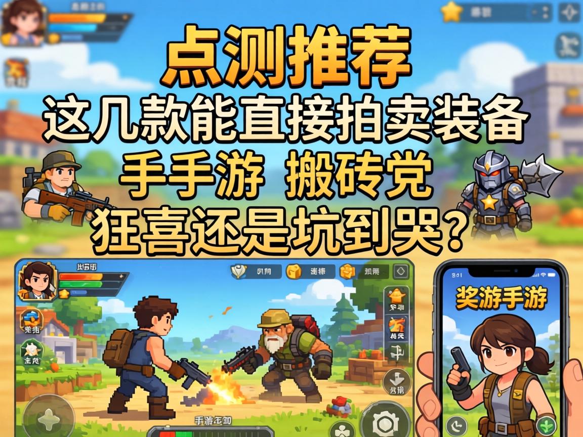 实测推荐，这几款能直接拍卖装备的手游，搬砖党狂喜还是坑到哭？