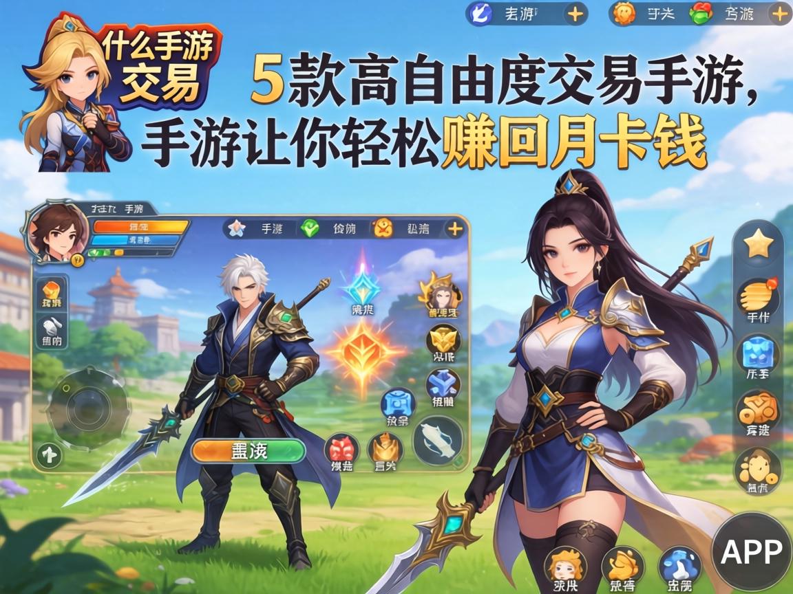 这5款高自由度交易手游让你轻松赚回月卡钱