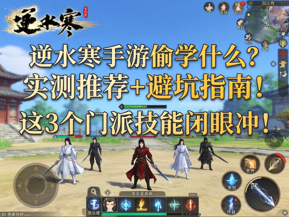 这3个门派技能闭眼冲