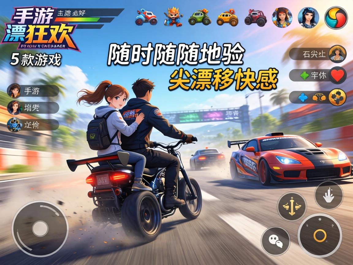 这5款游戏让你随时随地体验指尖漂移快感