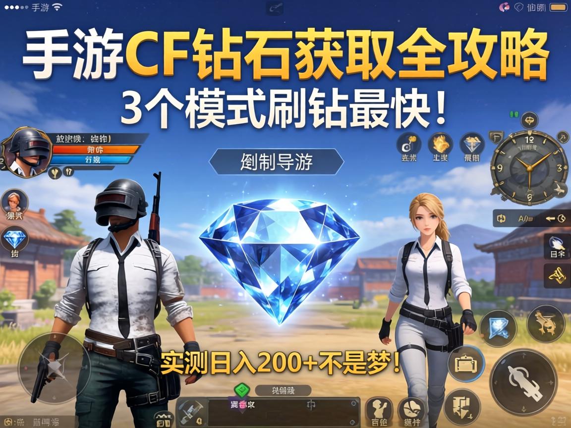 手游CF钻石获取全攻略