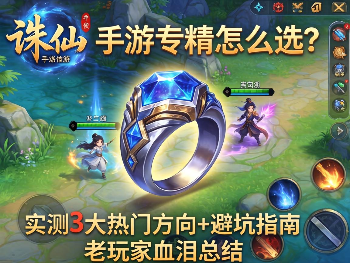 诛仙手游戒指专精怎么选