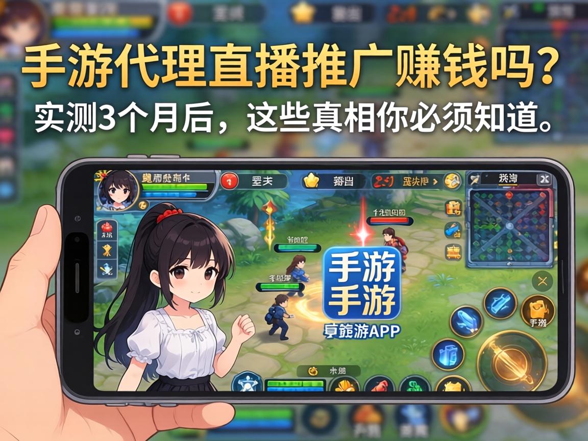 手游代理直播推广赚钱吗