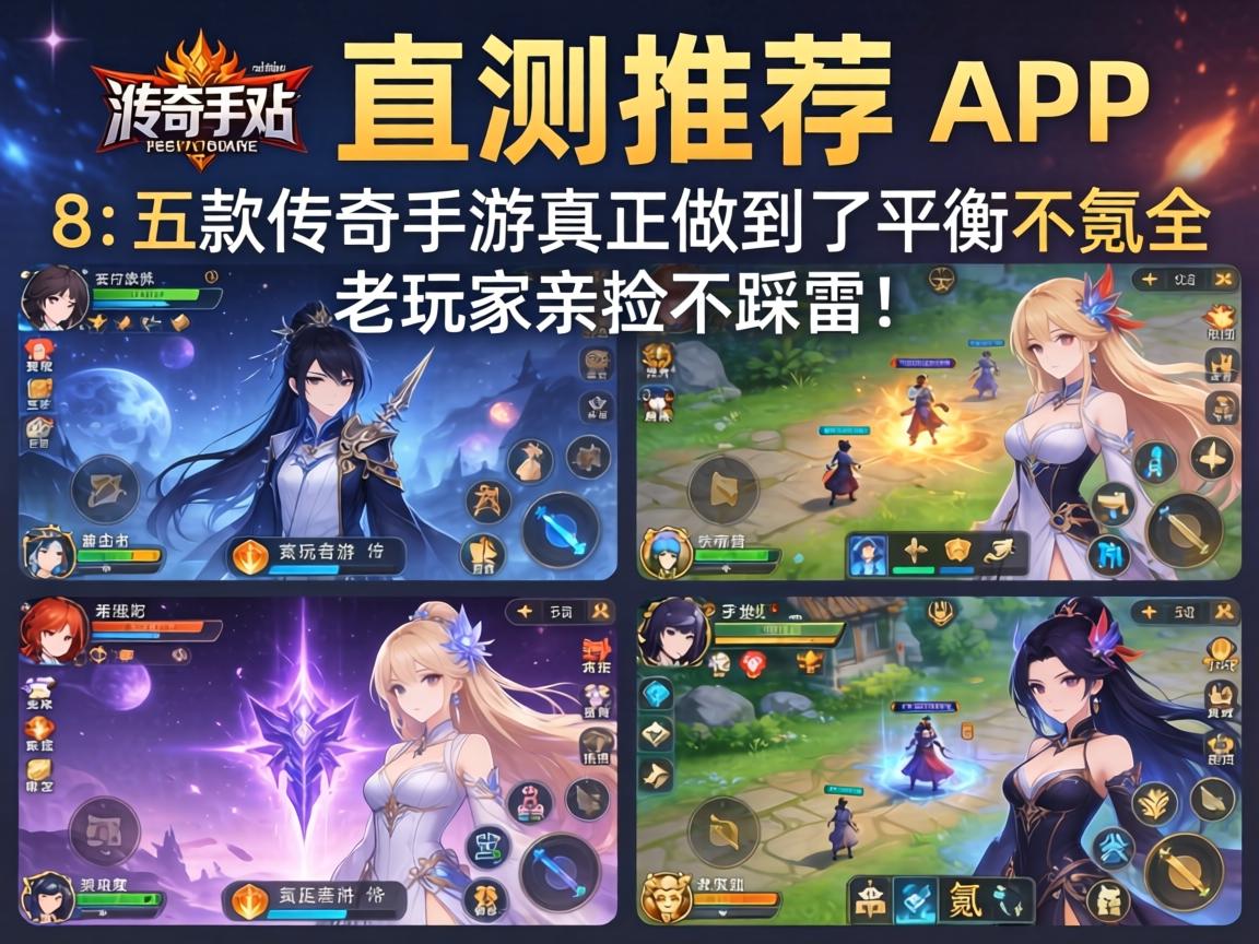 这五款传奇手游真正做到了平衡不氪金