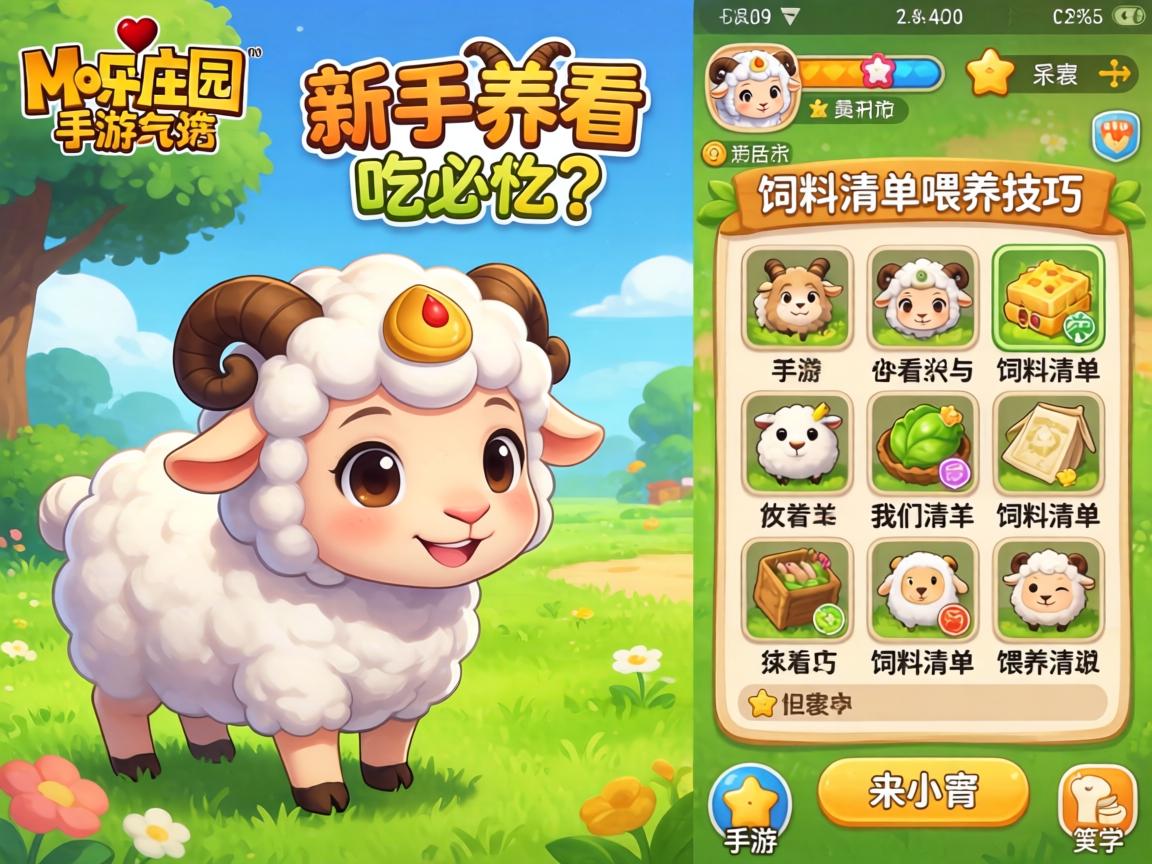 新手养羊必看饲料清单与喂养技巧