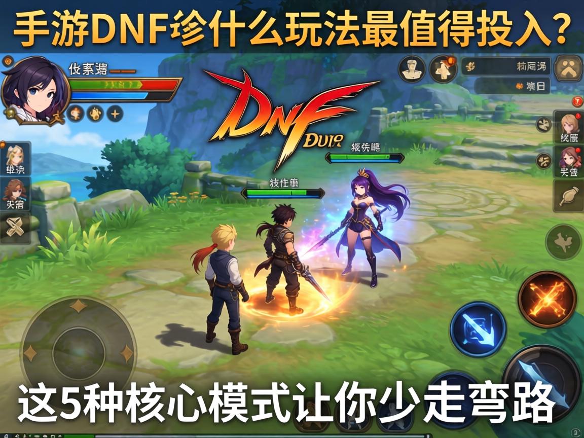 手游DNF什么玩法最值得投入