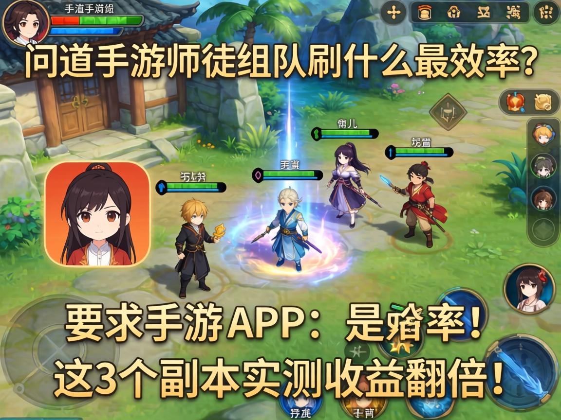 问道手游师徒组队刷什么最效率