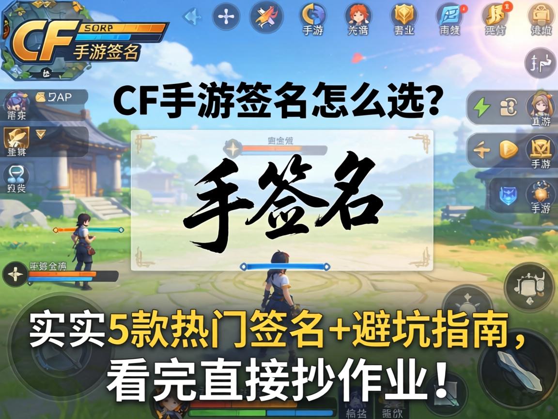 CF手游签名怎么选