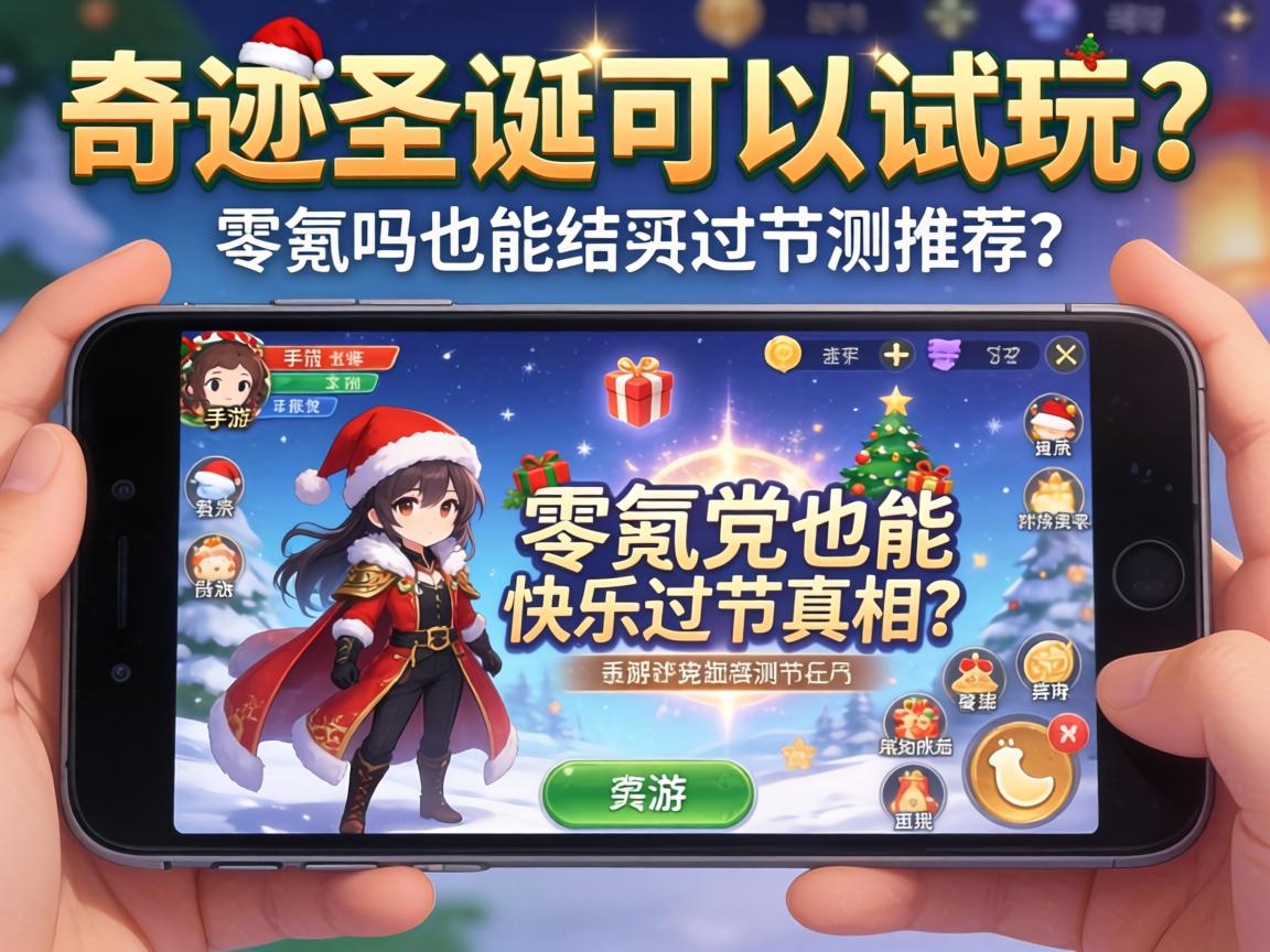 奇迹圣诞可以试玩吗手游实测推荐，零氪党也能快乐过节的真相？