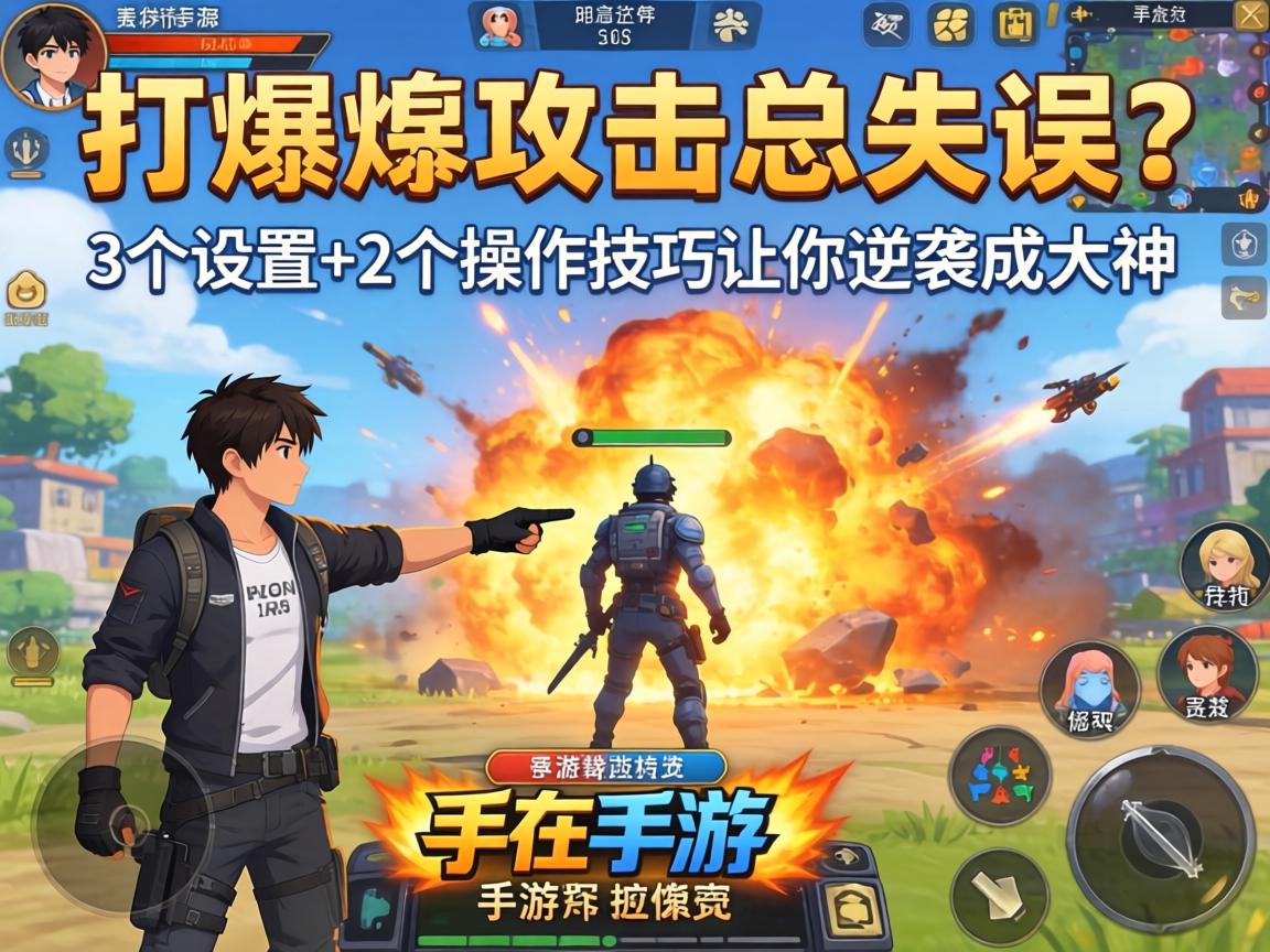 手游左撇子打爆破攻击总失误？3个设置+2个操作技巧让你逆袭成大神