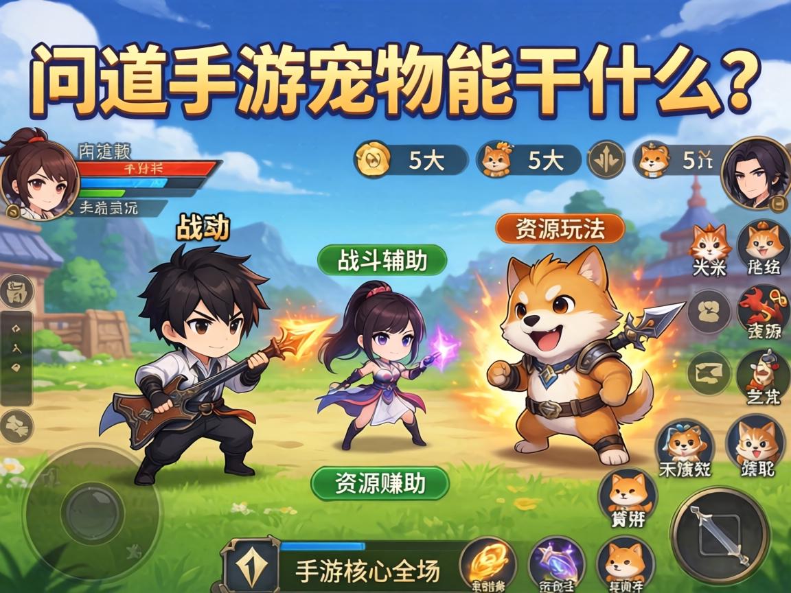 问道手游宠物能干什么？从战斗辅助到资源赚取的5大核心玩法全解析
