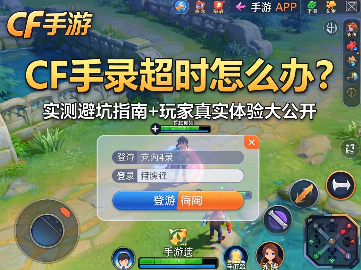 CF手游登录超时怎么办？实测避坑指南+玩家真实体验大公开